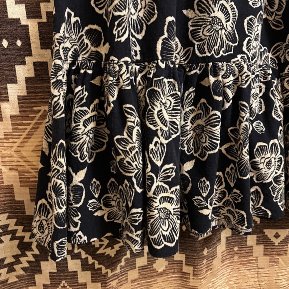 Women’s Nautica Smocked Printed Midi Skirt, Size Large, Cotton / Viscose Blend - Picture 5 of 14